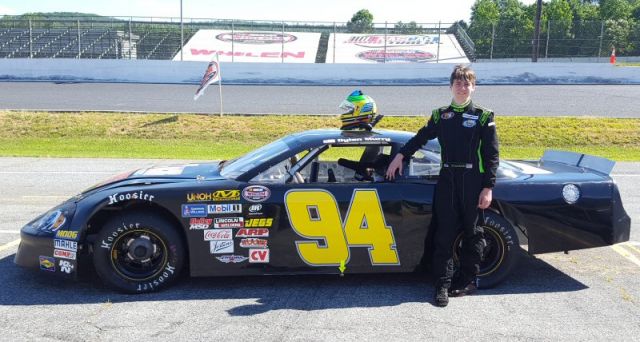 Dylan Caraway with car